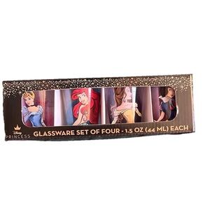 Disney Princess Glassware Set of Four
